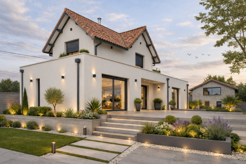 façade sud sur jardin