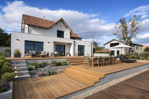 vue sud côté piscine