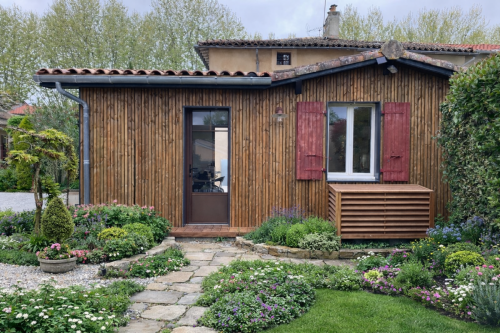 extension bois et habillage bois de l'existant